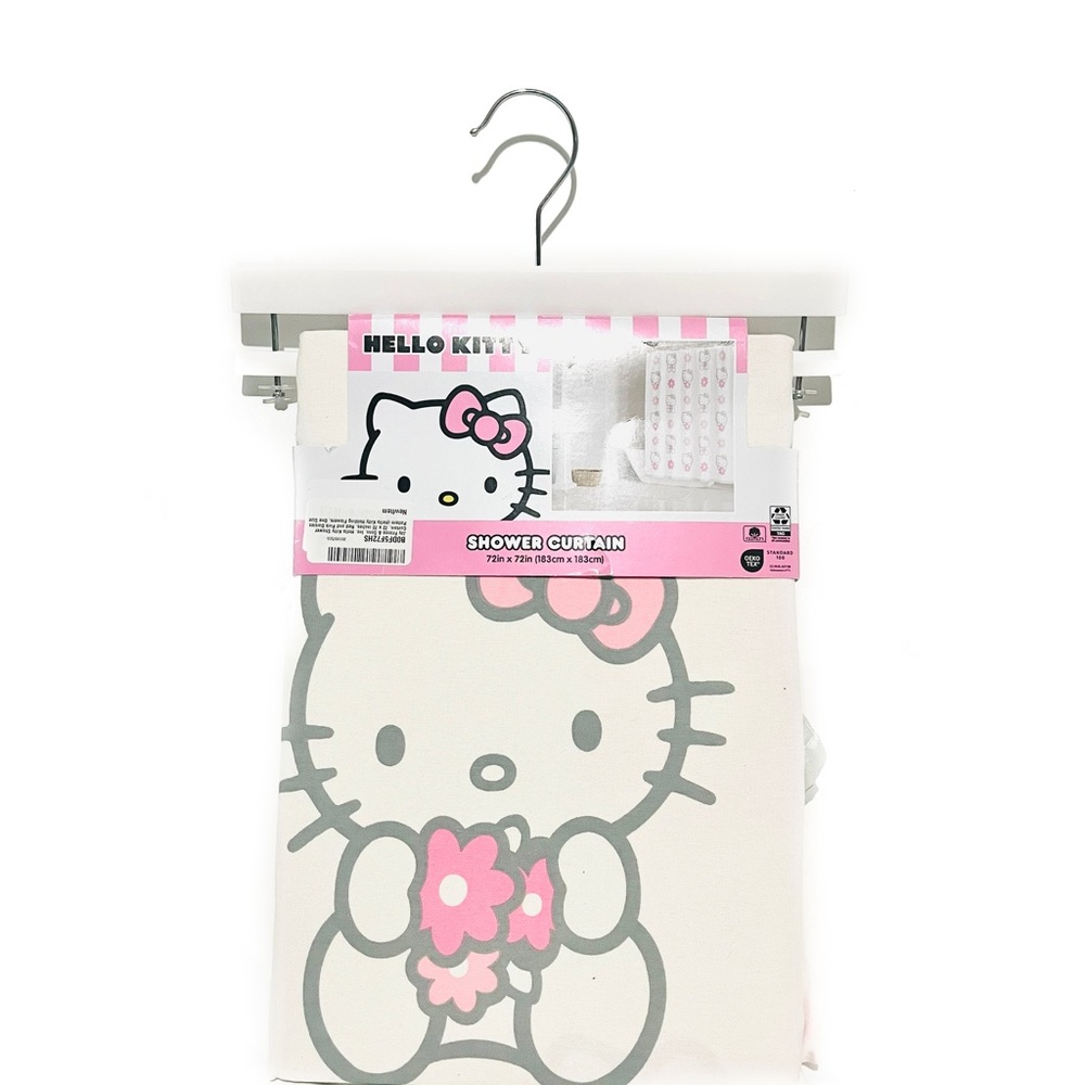 Hello Kitty Cream and Pink Shower Curtain